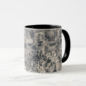 Mug Création de toile de Paris noir élégant (Devant droit)