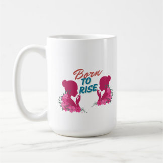 Mug Création florale inspirante pour femmes Née pour s