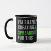 Mug Création silencieuse d'une feuille de calcul pour  (Gauche)