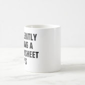 Mug Création silencieuse d'une feuille de calcul pour  (Centre)