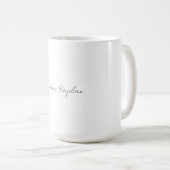 Mug Creative classique blanc minimaliste professionnel (Devant droit)