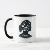 Mug Creative Mind Silhouette | Personalized Artistic (Gauche)