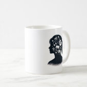 Mug Creative Mind Silhouette | Personalized Artistic  (Devant droit)
