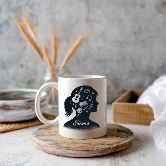Mug Creative Mind Silhouette | Personalized Artistic