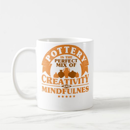 Mug Créativité et Pleine Conscience des Potiers Poteri (Gauche)
