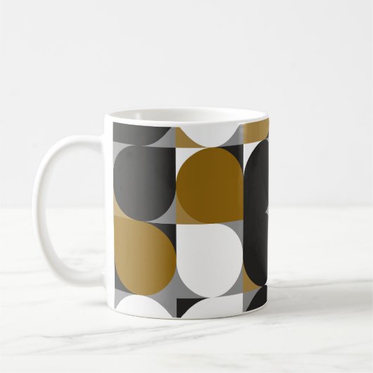 Mug Créativité géométrique : Conception Motif transpar (Gauche)