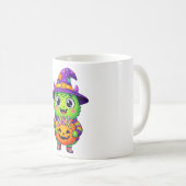 Mug Créature de bonbons Sorcière avec citrouille (Devant droit)