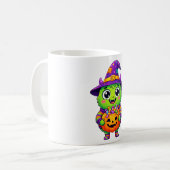 Mug Créature de bonbons Sorcière avec citrouille (Devant gauche)