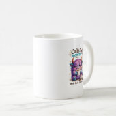 Mug Créature de café mignonne, design amusant pour les (Devant droit)