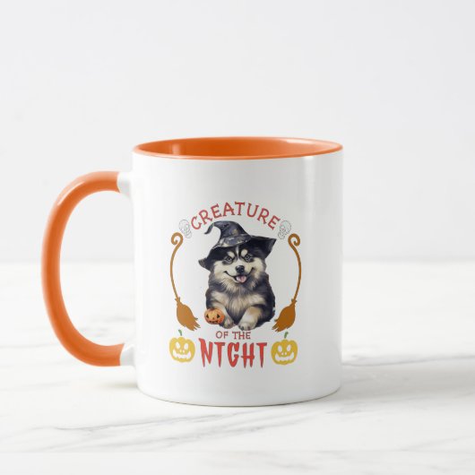 Mug Créature De La Nuit Sibérienne Husky (Gauche)