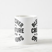 Mug Créature des gradins avec des opinions  (Centre)