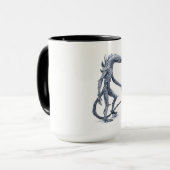 Mug Créature étrangère avec le crâne (Devant gauche)