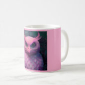 Mug Créature hybride Murloc/Chouette rose (Devant droit)