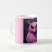 Mug Créature hybride Murloc/Chouette rose (Devant gauche)