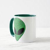 Mug Créature lézard alien vert (Devant gauche)