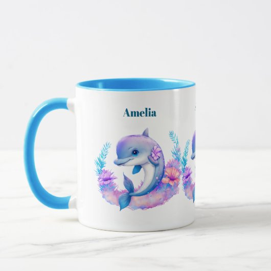 Mug Créature Mer Dauphin Cute (Gauche)