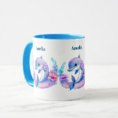 Mug Créature Mer Dauphin Cute (Devant gauche)