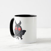 Mug Créature mignonne et effrayante de Mothman (Devant gauche)