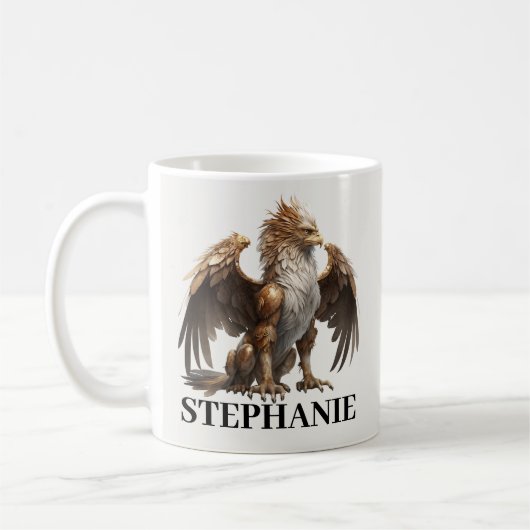 Mug Créature personnalisée Griffin Griffin imaginaire (Gauche)