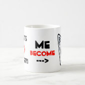 Mug créature vampire aux yeux rouges et oreilles point (Centre)