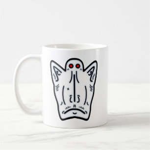 Mug Créature vampire aux yeux rouges et oreilles point