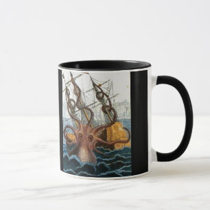 Mug Créature victorienne de mer de poulpe de Steampun