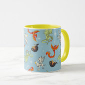 Mug Créatures Magiques Motif Vintage (Devant droit)