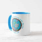 Mug Créatures marines drôles bande dessinée verset bib (Devant gauche)