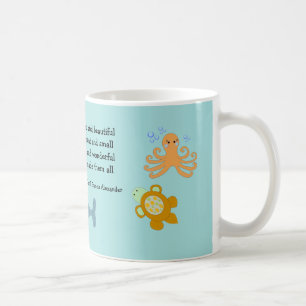 Mug Créatures Marines Mignonnes avec Citation Inspiran