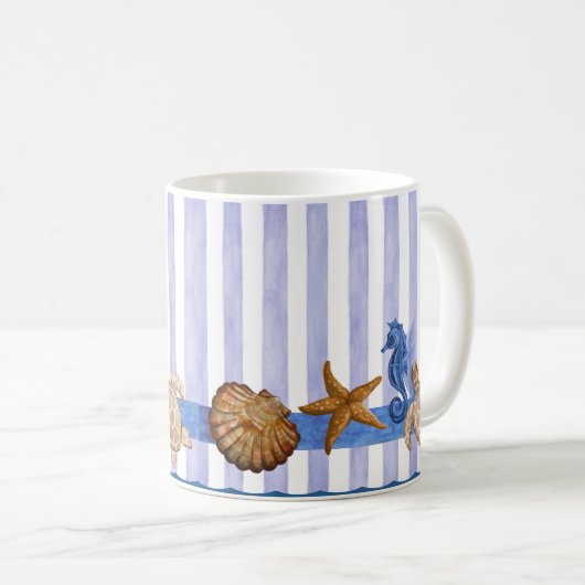 Mug Créatures marines nautiques (Devant droit)