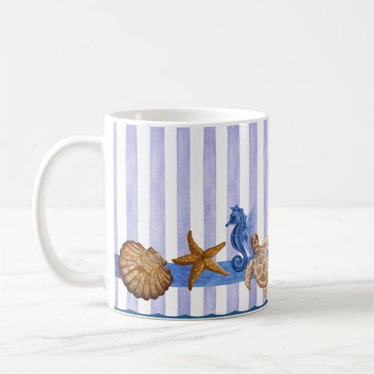 Mug Créatures marines nautiques (Gauche)