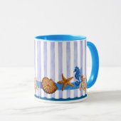 Mug Créatures marines nautiques (Devant droit)