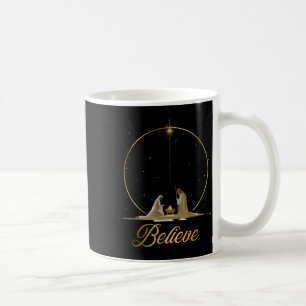 Mug Crèche Croire Noël Chrétien Famille Joyeux