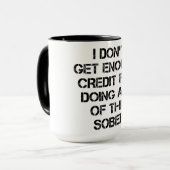 Mug Crédit pour la sobriété (Devant gauche)