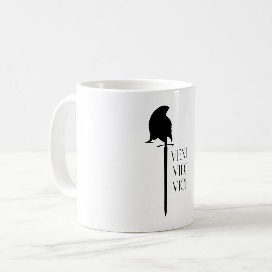 Mug Credo du conquérant : Veni Vidi Vici (Devant gauche)