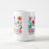 Mug Créé avec un but Floral Christian (Centre)