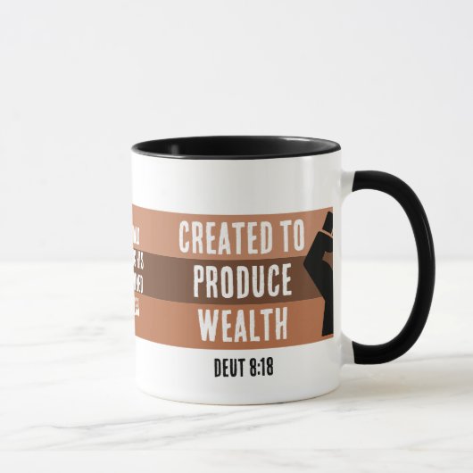 Mug CRÉÉ POUR PRODUIRE WEALTH Melanin Business (Droite)