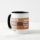 Mug CRÉÉ POUR PRODUIRE WEALTH Melanin Business (Devant gauche)