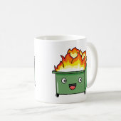 Mug Creekrat Cartoon Studios Dumpster Fire (Devant droit)