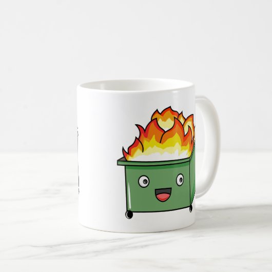 Mug Creekrat Cartoon Studios Dumpster Fire (Devant droit)