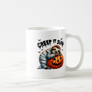 Mug Creep It Slow mignon Sloth maman Hall Jack-o'-lant