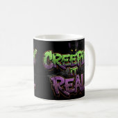 Mug Creepin’ It Real - Graffiti Cool Halloween Chat &  (Devant droit)