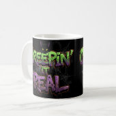 Mug Creepin’ It Real - Graffiti Cool Halloween Chat &  (Devant gauche)