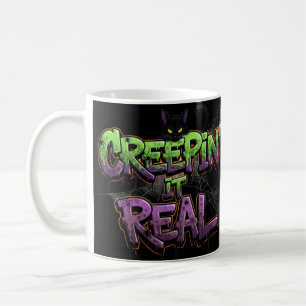 Mug Creepin’ It Real - Graffiti Cool Halloween Chat &