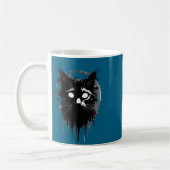 Mug Creepy Cute Goth Cat Horror Kitty Sketch Alt Nge E (Gauche)