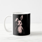 Mug Creepy Cute Goth Rabbit Horror Bunny Sketch Alt Ng (Gauche)
