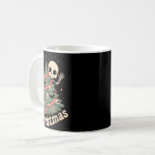 Mug Creepy Cute Kawaii Skeleton Christmas Tree Skull B (Devant gauche)