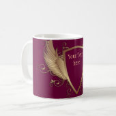 Mug CRÉER avec les AILES + votre texte (Devant gauche)