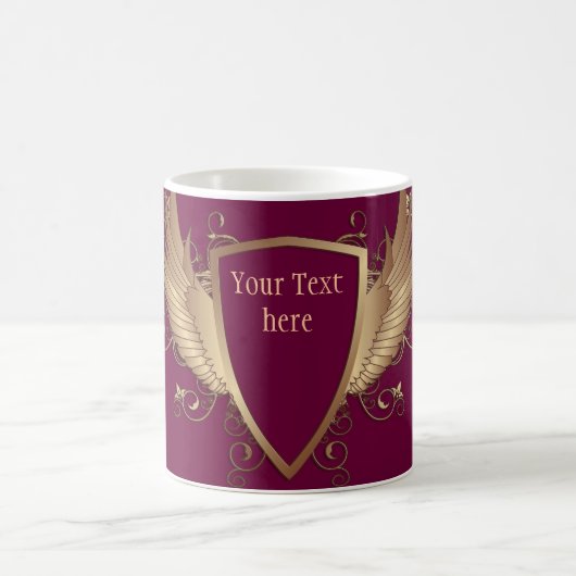 Mug CRÉER avec les AILES + votre texte (Centre)