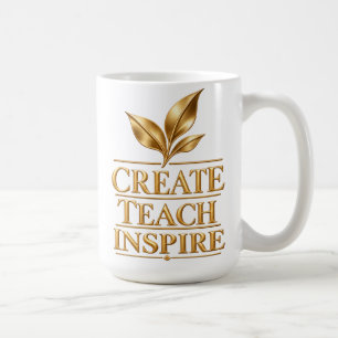 Mug Créer Enseigner Inspirer - Cadeau pour Enseignants